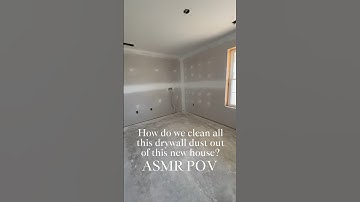 How we cleaned drywall dust out of this new build #asmr #construction #cleaning #beforeandafter