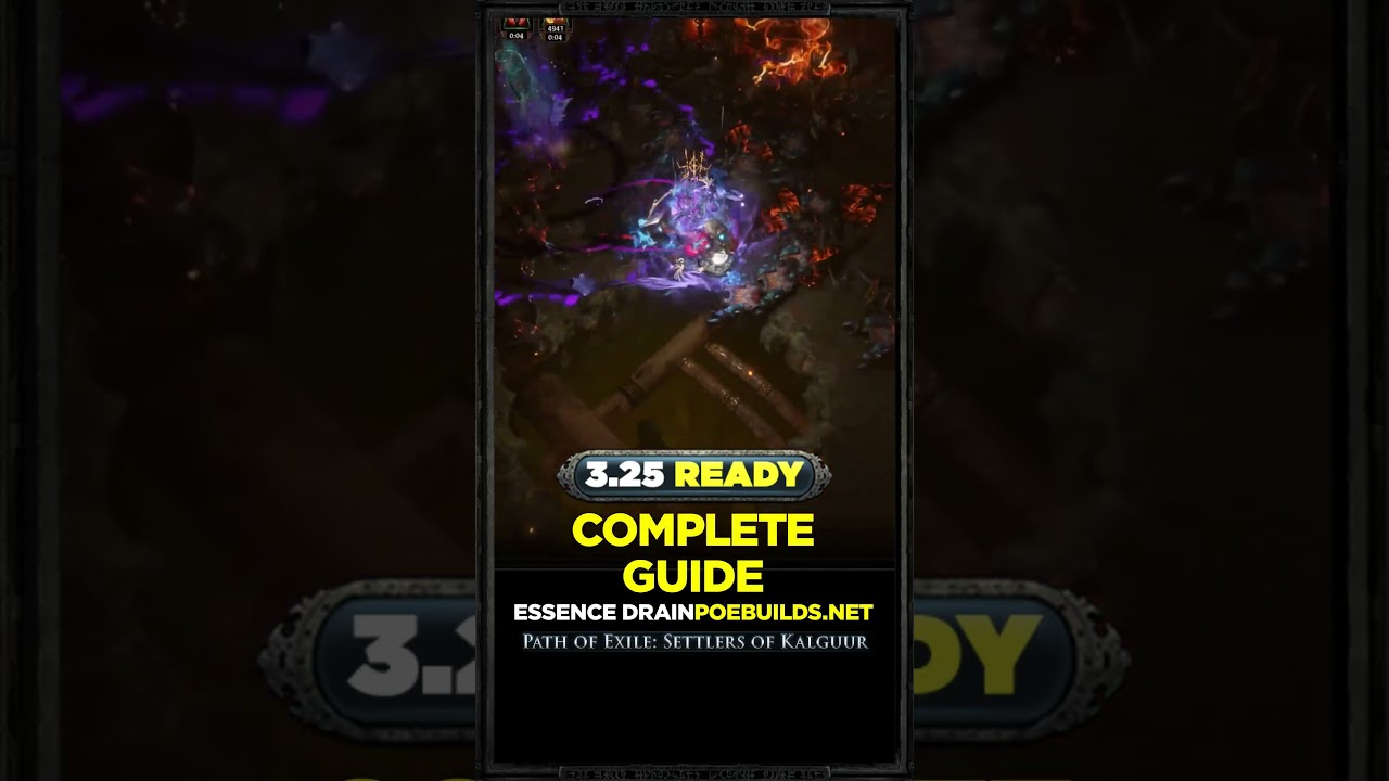 [POE 3.25] ESSENCE DRAIN - COMPLETE GUIDE - POE BUILDS #shorts #pathofexile #poebuilds #poe