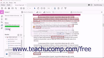 Acrobat Pro DC - Revealing & Clearing Hidden Information - Adobe Acrobat Pro DC Training Tutorial
