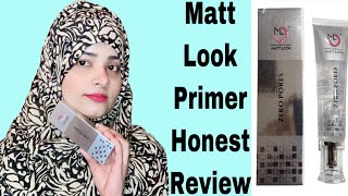 Matt Look Primer Honest Review & Demo 249 Shaheena Khan