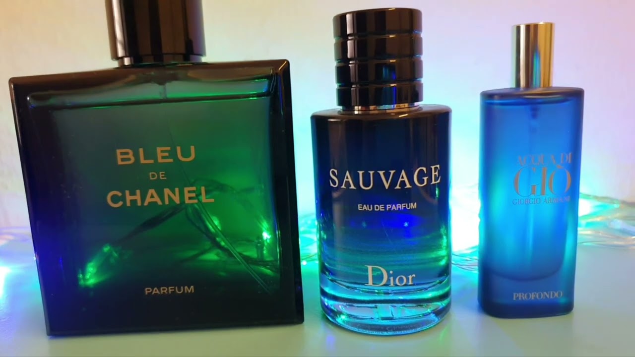 Bleu de Chanel parfum vs Acqua di Gio Profondo vs Dior Sauvage edp by  #scenthound 