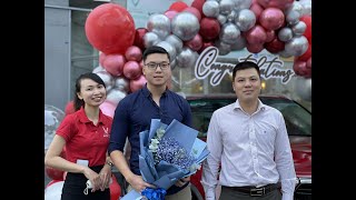Bàn Giao Xe Lux SA Cao Cấp Đỏ Da Nappa Be Đến Anh Đức Và Anh Dũng\ Vinfast Phú Mỹ Hưng Quận 7