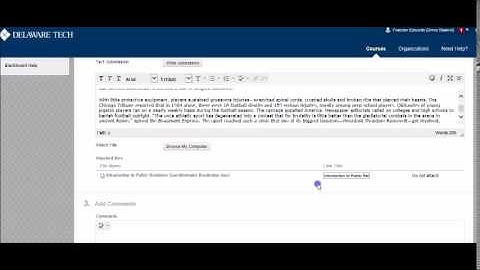 Uploading Assignments to Blackboard   Screencast