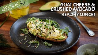 Trying smashed avocado with goat cheese on charred toast will change your life