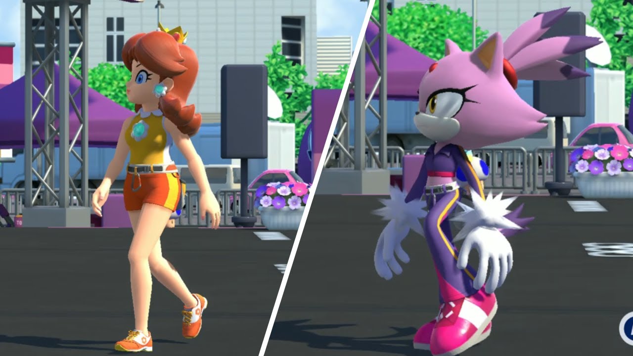 MARIO & SONIC AT THE OLYMPIC GAMES TOKYO 2020 Daisy + Blaze - 4 X 100m Relay & Sport Climbing