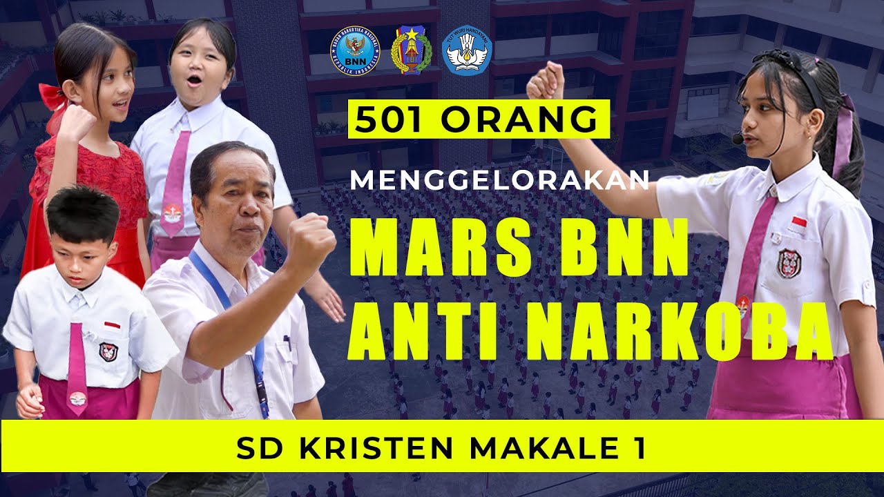 SD KRISTEN MAKALE 1 - MARS BNN ANTI NARKOBA (HANI 2025) BNNK TANA TORAJA