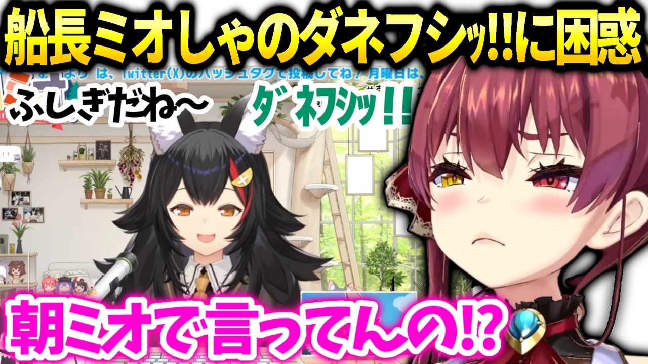 マリン船長ミオしゃのダネフシッが流行ってる事に爆笑【宝鐘マリン/ホロライブ切り抜き】