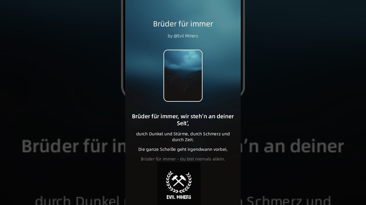 Evil Miners Brüder für immer (für Mirko O.)