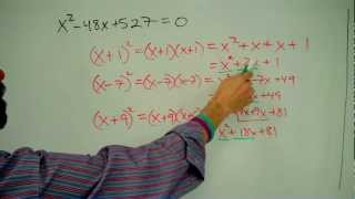 Introduction to Completing the Square