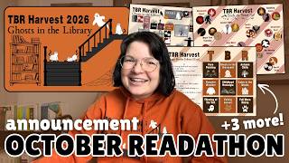 TBR Harvest 2026 👻🐈‍⬛🎃 | OCTOBER READATHON ANNOUNCEMENT