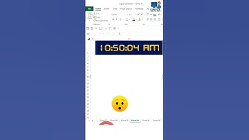 How to make a digital clock ⏰ in Excel 😲😲😲🤟🤟🤟🤟 #excel #computersikshahub