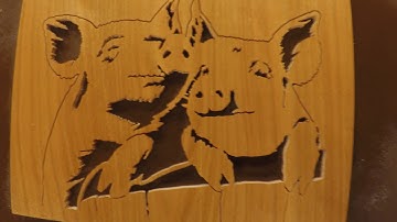 Little Piggies - scroll saw art -  Charles Dearing Pattern
