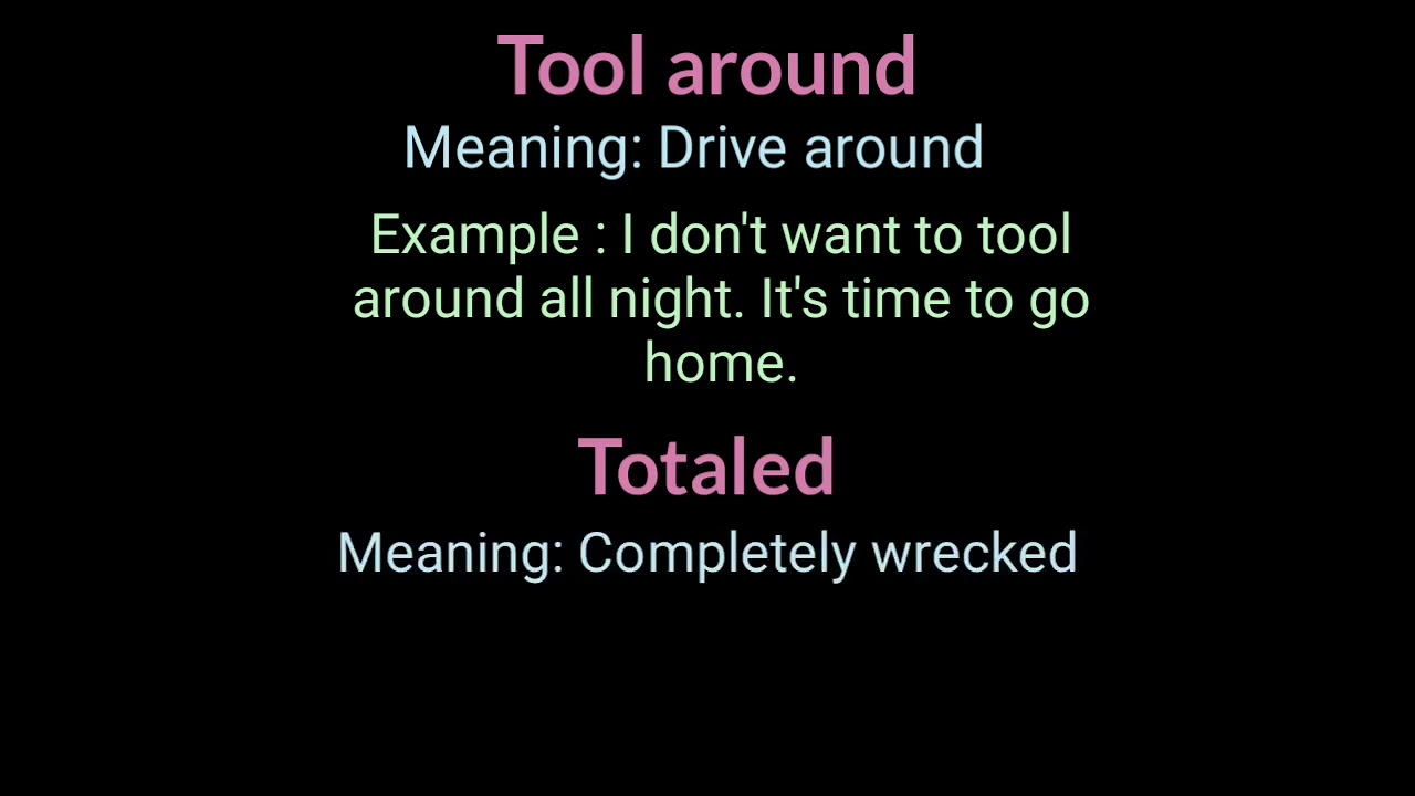 Slangs | American Slang Words | Slang Words | Slangs with Meaning & Examples|  