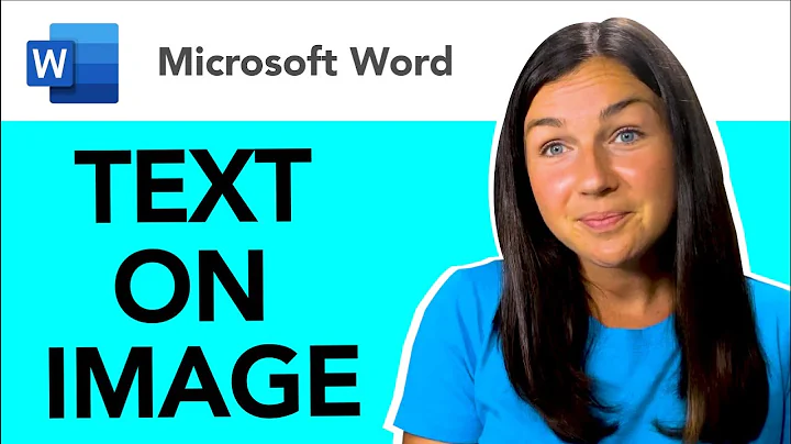 Microsoft Word: How to Put Text Box Over a Picture or Image - Add Words on a Picture