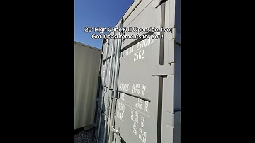 20’ High Cube Full Openside; and I’ve Got the Measurements for You! #shippingcontainer
