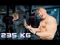 Simon beugt einfach 230 KG mit 15!