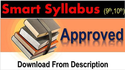 Smart Syllabus Matric 2021 (Chapter & Topic wise) | APPROVED | Download from description