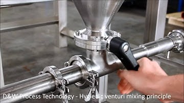 Save costs - Sugar, salt or additive dissolving using an hygienic eductor.