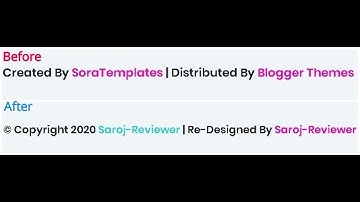 How to remove blogger footer credit without redirecting
