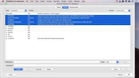 Shipping and billing addresses in Filemaker Pro