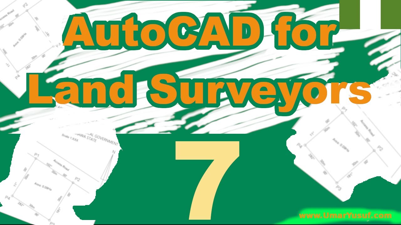 AutoCAD for Land Surveyors 007 - Adding a legend, list of coordinates ...