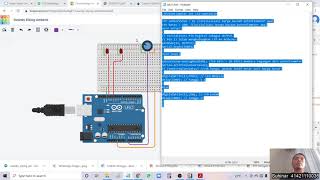 Latihan ADC & DAC Arduino (TinkerCAD)