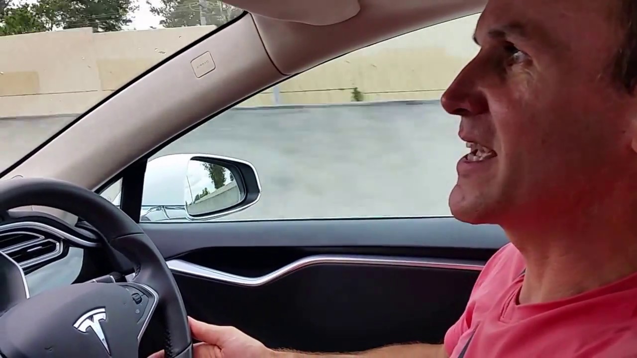 Tesla Model S autopilot AP1 at work YouTube
