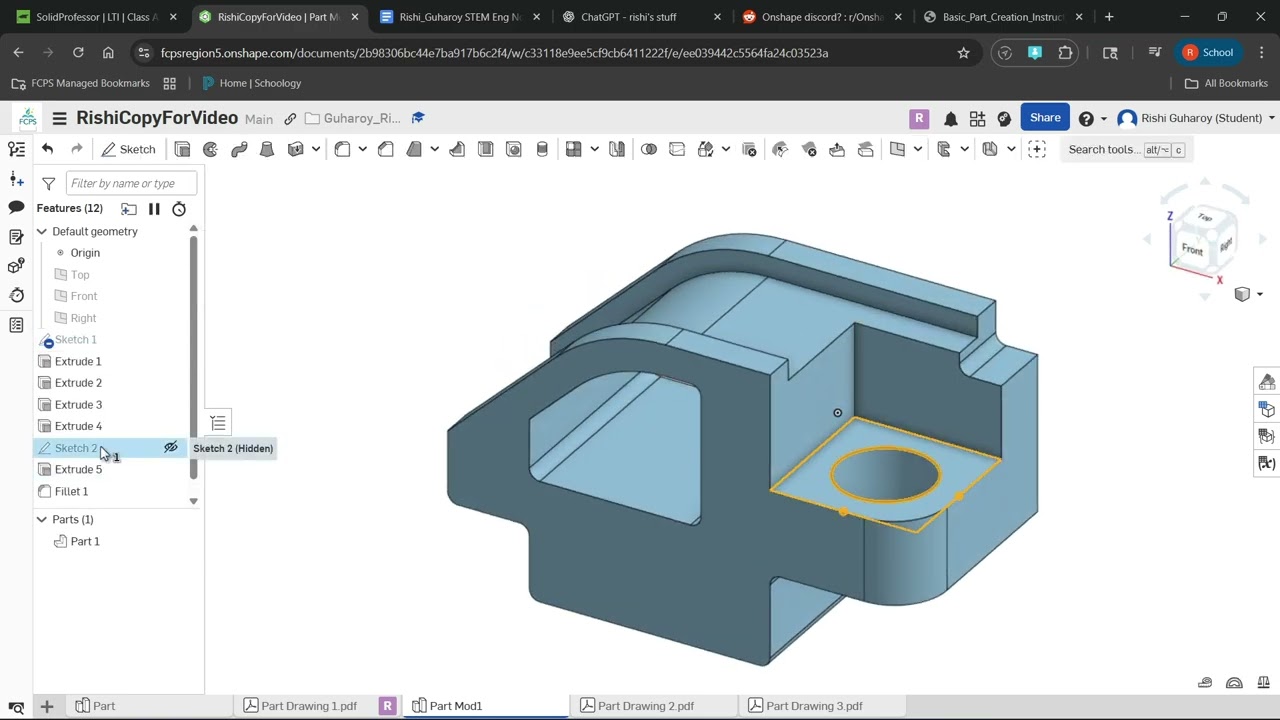Mod 1 for Basic Part Creation