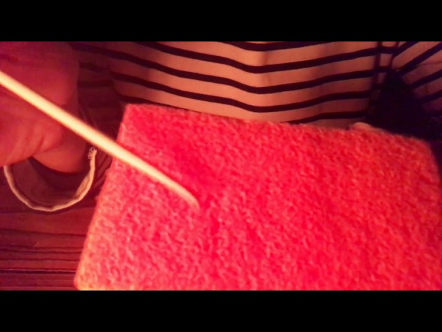 耳掻き棒でスポンジをカリカリする☆ASMR・音フェチ☆