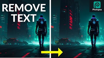 How to Remove Text From Image - Photopea Tutorial