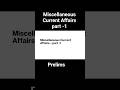 Miscellaneous Current Affairs Part-1 | #UPSC #upscmastermind