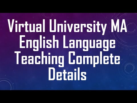 Video Virtual University MA English Language Teaching... - youtube