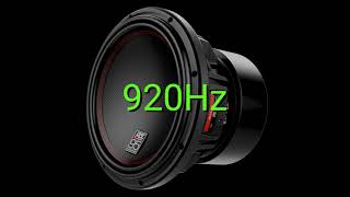 Tone frequency 920Hz. Test your hearing! speakers/headphones/subwoofer