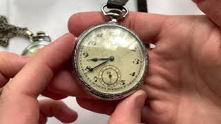 Видеообзор на редкие ранние карманные часы 1-го Государственного часового завода 1930-х годов