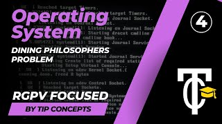 Dining Philosopher Problem | RGPV | August Exam - 13/08/24 | CS405 - Operating System | Tip Concepts