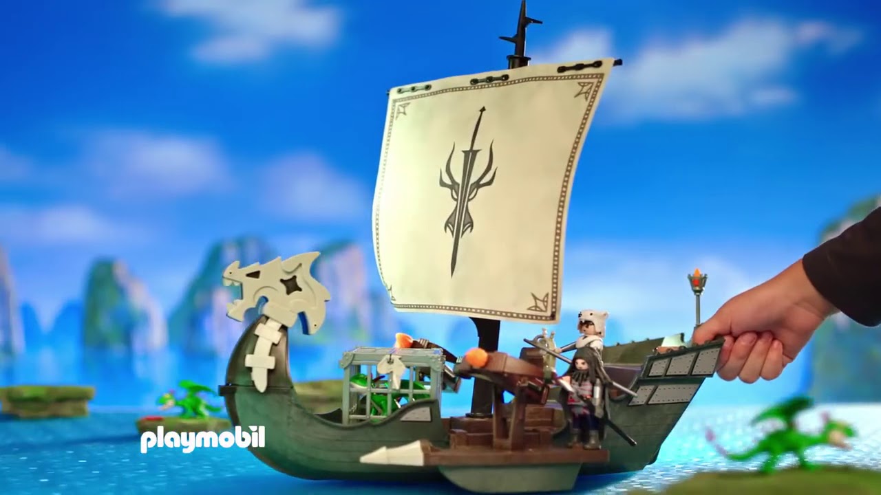 barco playmobil dragones