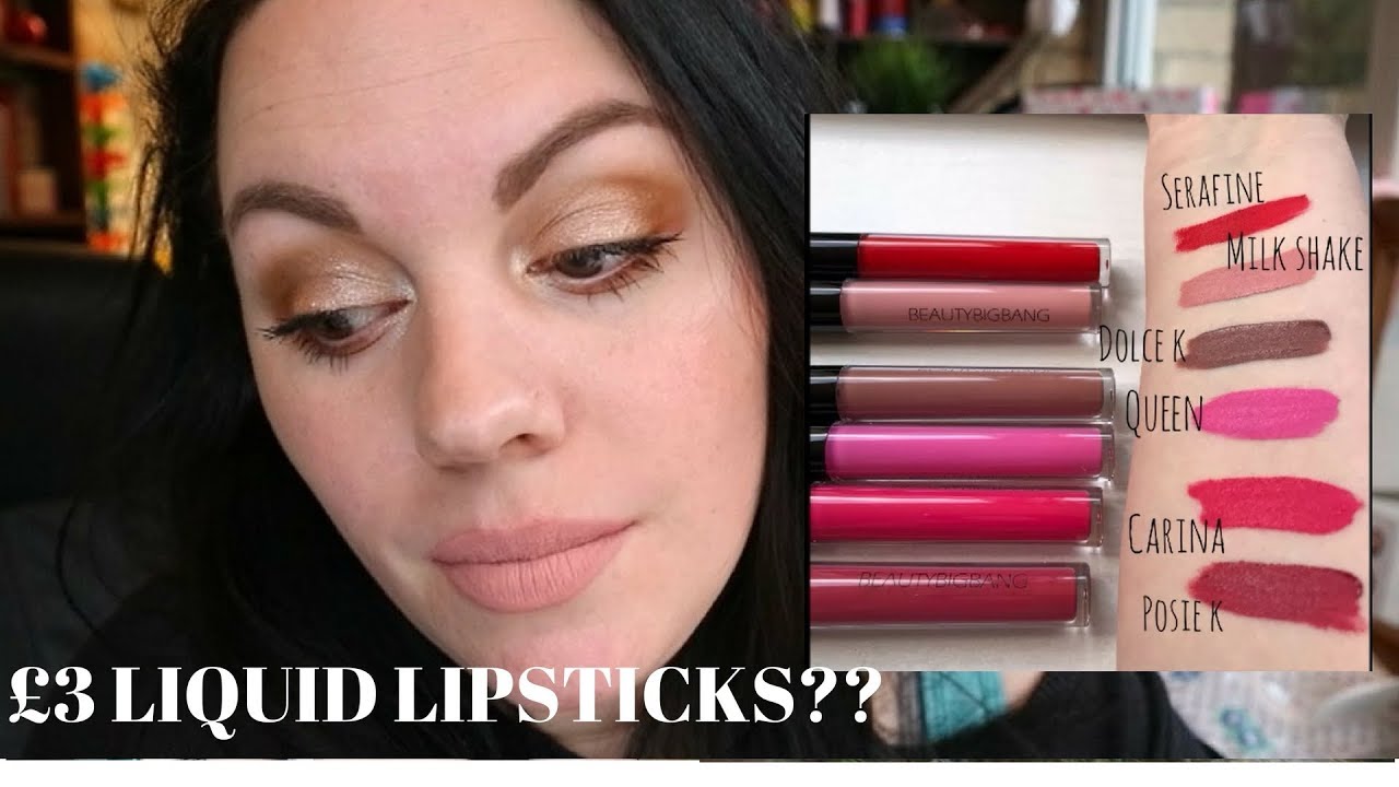 BEAUTY BIG BANG - £3 LIQUID LIPSTICKS - FULL REVIEW