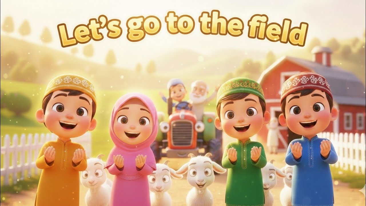 Let's go to the field  | Bismillah kids | Muslim rhymes | Muslim nasheed | NuKu TV