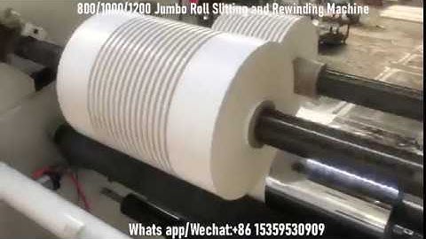 High Speed Automatic Straw Paper Jumbo Roll Slitting and Rewinding Machine