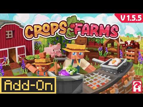 The PERFECT Fall Farming Update! Crops & Farms 1.5.5 Minecraft Bedrock