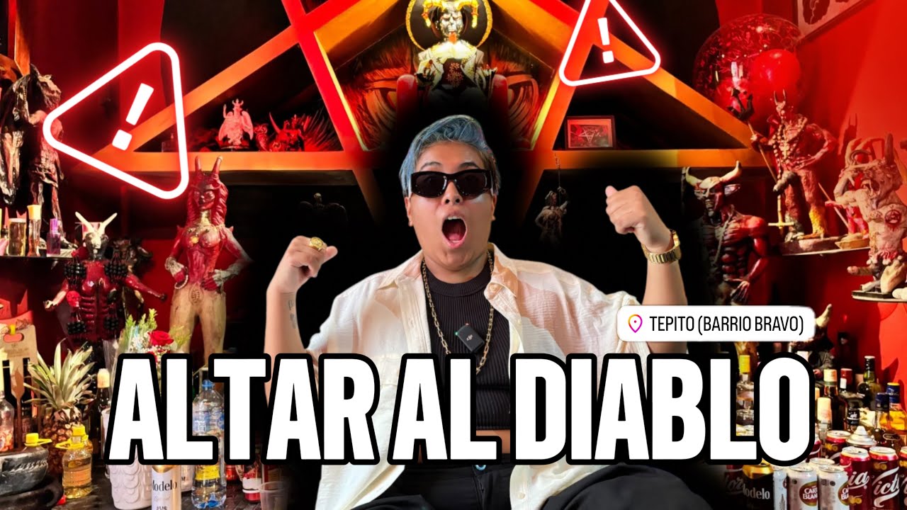 Altar al DIABLO en TEPITO CDMX 😱 | Angelito Negro
