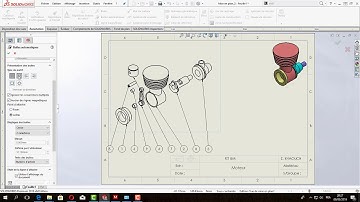 SolidWorks Tutorial : Tuto 7.3 Assemblage mise en plan vue éclattée