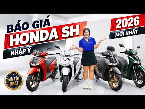 Báo Giá SH 2026 Nhập Ý, Có Đủ 5 Màu Tại Cub Shop, Giao Nguyên Thùng Toàn Quốc