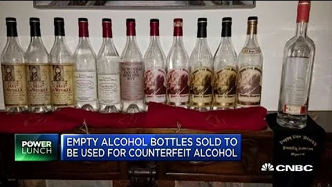 Empty alcohol bottles used for counterfeit booze - DayDayNews