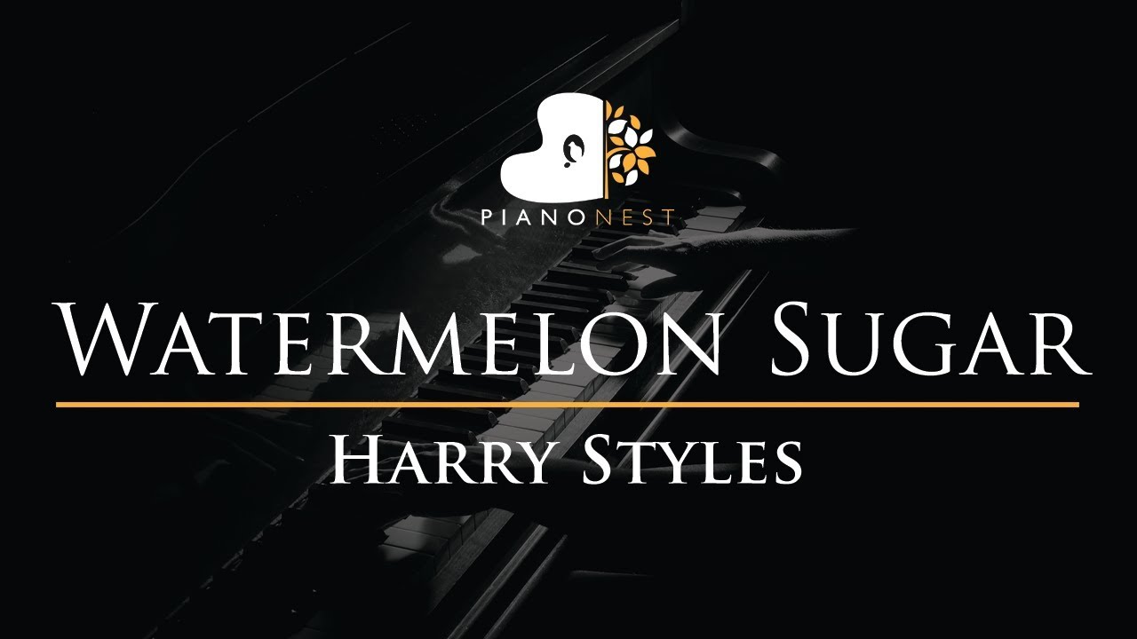Harry Styles - Watermelon Sugar - Piano Karaoke Instrumental Cover with Lyrics