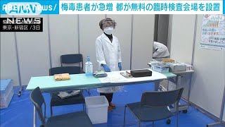 梅毒患者急増受け　東京都が即日判定の無料臨時検査会場を設置(2023年3月3日)