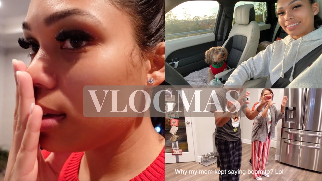 VLOG MY DAD THOUGHT I WAS PREGNANT + ROAD TRIP + CHRISTMAS + HILARIOUS FAMILY TIME Briana