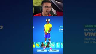 Nick Eh 30 UNLOCKED the NEW Vini Jr Skin! 🔥 #nickeh30 #viniciusjr #fortnite