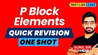 P Block Elements Revision in One Shot for NEET2025 | P Block Class 11 one shot by Sunil Sir