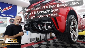 How to Install a Rear Bumper Diffuser on a C8 Corvette from EOS